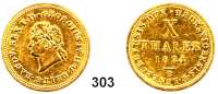 Deutsche Münzen und Medaillen,Braunschweig - Calenberg (Hannover) Georg IV. 1820 - 1830 10 Taler 1824, Hannover.  13,22g.  AKS 26.  Jg. 108.  Fb. 1158.  GOLD