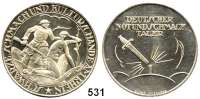 M E D A I L L E N,Notzeiten und Teuerung  Versilberte Messingmedaille o.J. (Wittig-Friesen).  Deutscher Not- und Schmachtaler.  