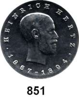 Deutsche Demokratische Republik,  5 Mark 1969.   Hertz.  Aluminiumabschlag der Vorderseite.