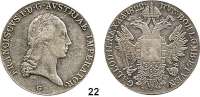 Österreich - Ungarn,Habsburg - Lothringen Franz I. (1792) 1806 - 1835 Konventionstaler 1822 G, Nagybanya.  Kahnt 338.  Jl. 190.  Dav. 7.