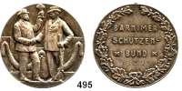 M E D A I L L E N,Schützen Barnim Silbermedaille 1923 (Oertel, Berlin).  Medaille des Barnimer Schützenbundes.  39,3 mm.  25,5 g.