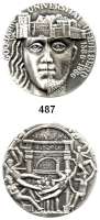 M E D A I L L E N,Städte Heidelberg Silbermedaille 1986 (1000, Kauko Räsänen1985).  600 Jahre Universität.  39,7 mm.  37,54 g.