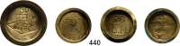 Deutsche Münzen und Medaillen,Gewichte  LOT von 9 runden Messinggewichten.  Brit. Indien - Ceylon.  5, 10, 20 G.M; 20 GRAM; 20 g, 50 g und 100 g.  14 bis 38 mm Ø