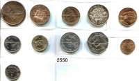 AUSLÄNDISCHE MÜNZEN,Jersey  1/26 Shilling 1841(vz); 1/24 Shilling 1877(prfr); 1/13 Shilling 1861(vz) und 8 moderne Münzen.  LOT 11 Stück.