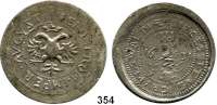 Deutsche Münzen und Medaillen,Pommern Greifswald, Stadt Blei-Notmünze zu 3 Unzen 1631.  87,18 g.  Mit Titel Ferdinand II.  Geprägt während der Belagerung durch schwedische Truppen im Juni 1631.  Spätere Prägung.