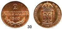 Österreich - Ungarn,Habsburg - Lothringen Ferdinand I., 1835 - 1848 2 Kreuzer 1848 A, Wien.  Frühwald 1071.  Herinek 381.  KM 2188.