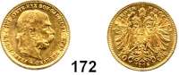 Österreich - Ungarn,Habsburg - Lothringen Franz Josef I. 1848 - 1916 10 Kronen 1905.  (3,05g fein).  Frühwald 1952.  Schön 9.  KM 2805.  Fb. 506.  GOLD