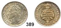 Deutsche Münzen und Medaillen,Sachsen Johann 1854 - 1873 1/6 Taler 1861 B.  AKS 142.  Jg. 113.
