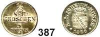 Deutsche Münzen und Medaillen,Sachsen Johann 1854 - 1873 1/2 Neugroschen 1856 F.  AKS 149.  Jg. 81.