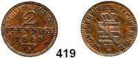 Deutsche Münzen und Medaillen,Sachsen - Weimar - Eisenach Karl Alexander 1853 - 1901 2 Pfennig 1865 A.  AKS 36.  Jg. 534.