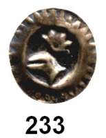 Deutsche Münzen und Medaillen,Brandenburg - Preußen Friedrich II. 1440 - 1470 Helmpfennig mit Strahlenrand o.J., Frankfurt(Oder.  0,23 g.  16,5 mm.  Bahrfeldt 16.  Tewes H 41/48.