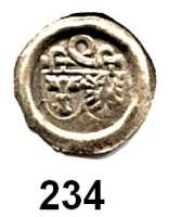 Deutsche Münzen und Medaillen,Brandenburg - Preußen Joachim I. 1499 - 1535 Hohlpfennig o.J., Berlin.  0,22 g.  Bahrfeldt 77.