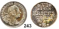 Deutsche Münzen und Medaillen,Preußen, Königreich Friedrich II. der Große 1740 - 1786 1/6 Taler 1754 B, Breslau.  5,27 g.  Kluge 91.2/252.  v.S. 269. Olding 39 b.