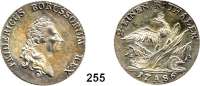 Deutsche Münzen und Medaillen,Preußen, Königreich Friedrich II. der Große 1740 - 1786 1/2 Taler 1786 A, Berlin.  Auf seinen Tod.  11,08 g.  Kluge 137.  v.S. 528.  Olding 73.