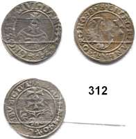 Deutsche Münzen und Medaillen,Danzig, Stadt Sigismund I. 1506 - 1548 Groschen 1534 und 1540(2).  Dutkowski/Suchanek 57 und 64(2).  LOT 3 Stück.