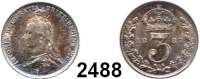 AUSLÄNDISCHE MÜNZEN,Großbritannien Viktoria 1837 - 1901 3 Pence 1887.  Spink 3931.  Kahnt/Schön 123.  KM 758.