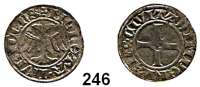 Deutsche Münzen und Medaillen,Lübeck, Stadt  Witten o.J. (vor 1379).  1,31 g.  Doppeladler. / Kreuz in der Mitte Vierpaß.