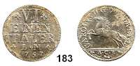 Deutsche Münzen und Medaillen,Braunschweig - Wolfenbüttel Karl I. 1735 - 1780 1/6 Taler 1757 ACB, Braunschweig.  5,49 g.  Welter 2749.  Schön 294.