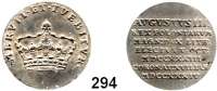 Deutsche Münzen und Medaillen,Sachsen Friedrich August II. 1733 - 1763 1/6 Taler 1734, Dresden (Medaille).  3,72 g.  Auf die Krönung zum König von Polen.  Mb. 1679.  Kahnt 622 (