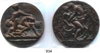 M E D A I L L E N,Erotika  LOT von 2 modernen einseitigen Bronzemedaillen mit erotischen Motiven.  53 und 57 mm.