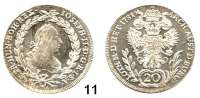 Römisch Deutsches Reich,Haus Habsburg Josef II. 1765 - 1790 20 Kreuzer 1781 F, Hall.  6,68 g.  Herinek 253.  KM 2068.2.