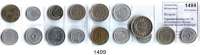 AUSLÄNDISCHE MÜNZEN,Mongolei  Typensammlung von 16 verschiedenen Münzen.  Darunter 20 und 50 Möngö 1925.