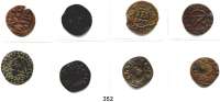 Deutsche Münzen und Medaillen,Wismar, Stadt  III Pfennig 1621(4), 1622, 1675, 1677 und 16??.  LOT 8 Stück.