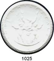 P O R Z E L L A N M Ü N Z E N,Spendenmünzen mit Talerbezeichnung Waldenburg Kinderhilfstaler o.J.(1922) weiß.  Kinderhilfe.