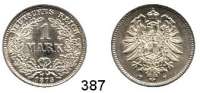 R E I C H S M Ü N Z E N,Kleinmünzen  1 Mark 1875 F.
