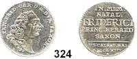Deutsche Münzen und Medaillen,Sachsen - Hildburghausen Ernst Friedrich Karl 1745 - 1780 Groschen 1763.  2,04 g.  Auf die Geburt des Erbprinzen Friedrich.  Slg. Mb. 3560.
