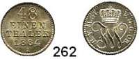 Deutsche Münzen und Medaillen,Mecklenburg - Strelitz Friedrich Wilhelm 1860 - 1904 1/48 Taler 1864.  AKS 72.  Jg. 119.