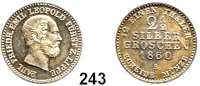 Deutsche Münzen und Medaillen,Lippe Paul Friedrich Emil Leopold 1851 - 1875 2 1/2 Silbergroschen 1860 A.  AKS 17.  Jg. 15.