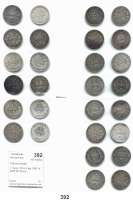 R E I C H S M Ü N Z E N,Kleinmünzen  1 Mark 1874 A bis 1887 A.  LOT 28 Stück.
