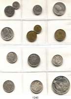 AUSLÄNDISCHE MÜNZEN,Ägypten L O T S     L O T S     L O T S LOT von 14 Münzen.  Darunter 9 Silbermünzen u.a. 5 Pfund 1986 