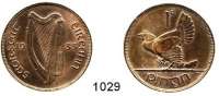 AUSLÄNDISCHE MÜNZEN,Irland  1 Penny 1933.  Schön 3.  KM 3.
