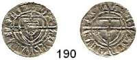 Deutsche Münzen und Medaillen,Deutscher Orden Paul von Rußdorf 1422 - 1441 Schilling o.J.  1,58 g.  Neumann 20.