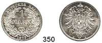 R E I C H S M Ü N Z E N,Kleinmünzen  1 Mark 1875 A.