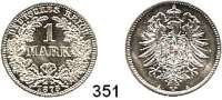 R E I C H S M Ü N Z E N,Kleinmünzen  1 Mark 1875 A.