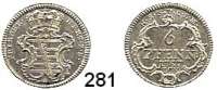 Deutsche Münzen und Medaillen,Sachsen - Gotha - Altenburg Friedrich III. 1732 - 1772 6 Pfennig 1757 LCK, Gotha.  1,36 g.  Steguweit 248.  Schön 65.