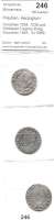 Deutsche Münzen und Medaillen,Preußen, Herzogtum Albrecht von Brandenburg (1511) 1525-1568 Groschen 1534, 1539 und Schlesien-Liegnitz-Brieg, Groschen 1545.  SJ 5069, 5073 und 139.  LOT 3 Stück.