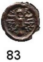 Deutsche Münzen und Medaillen,Brandenburg - Preußen Georg Wilhelm 1619 - 1640 Kipperpfennig 1622, Neuruppin.  0,11 g.  Bahrfeldt 699 c.
