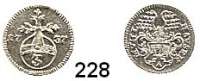 Deutsche Münzen und Medaillen,Mühlhausen in Thüringen, Stadt Josef II. 1765 - 1790 3 Pfennig 1737.  0,68 g.  Schön 9.