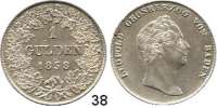 Deutsche Münzen und Medaillen,Baden - Durlach Karl Leopold Friedrich 1830 - 1852 1 Gulden 1838.  AKS 92.  Jg. 56.