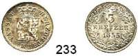 Deutsche Münzen und Medaillen,Nassau Adolf 1839 - 1866 3 Kreuzer 1855.  AKS 70.  Jg. 46.