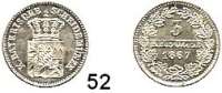 Deutsche Münzen und Medaillen,Bayern Ludwig II. 1864 - 1886 3 Kreuzer 1867.  AKS 182.  Jg. 97.