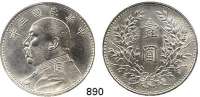 AUSLÄNDISCHE MÜNZEN,China Republik Dollar, Jahr 3 (1914).  Schön 33.  Y. 329.