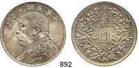 AUSLÄNDISCHE MÜNZEN,China Republik Dollar, Jahr 9 (1920).  Schön 33.  Y. 329.6.