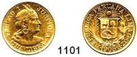 AUSLÄNDISCHE MÜNZEN,Peru Republik seit 1822 1 Libra 1905.  (7,32g fein).  Schön 16.  KM 207.  Fb. 73.  GOLD