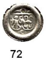 Deutsche Münzen und Medaillen,Brandenburg - Preußen Joachim I. gemeinsam mit Albrecht 1499 - 1513 Hohlpfennig, Crossen.  0,25 g.  Bahrfeldt 81 a.