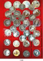 AUSLÄNDISCHE MÜNZEN,Russland LOTS   LOTS   LOTS LOT von 36 verschiedenen Gedenkmünzen.  3 Rubel Silber 1990 (3 verschiedene); 1 Rubel K/N (26) und 5 Rubel K/N (7).